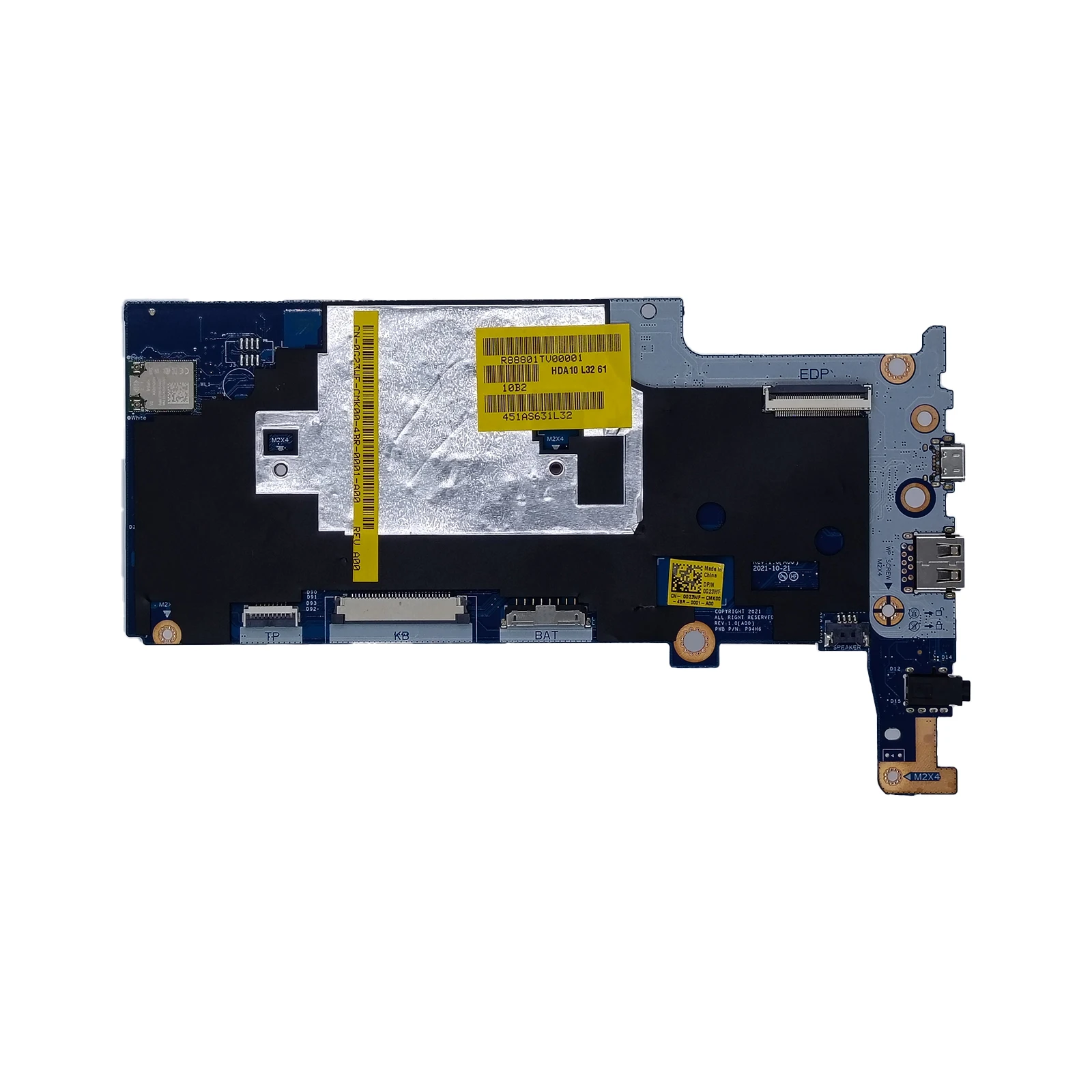 

LA-L561P Laptop Motherboard For Dell Chromebook 3110 With Celeron N4500 RAM 4GB 64GB Mainboard 0G23WF