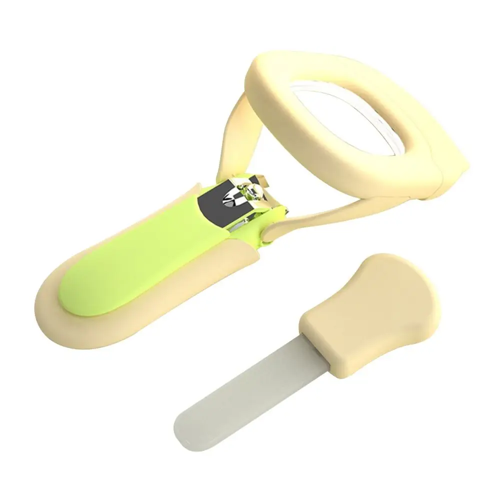 With LED Light Nail Clippers Ergonomic Anti-splash Design Nail Trimmer Safe Secure Nail Care Magnifying Glass Nail Clipper
