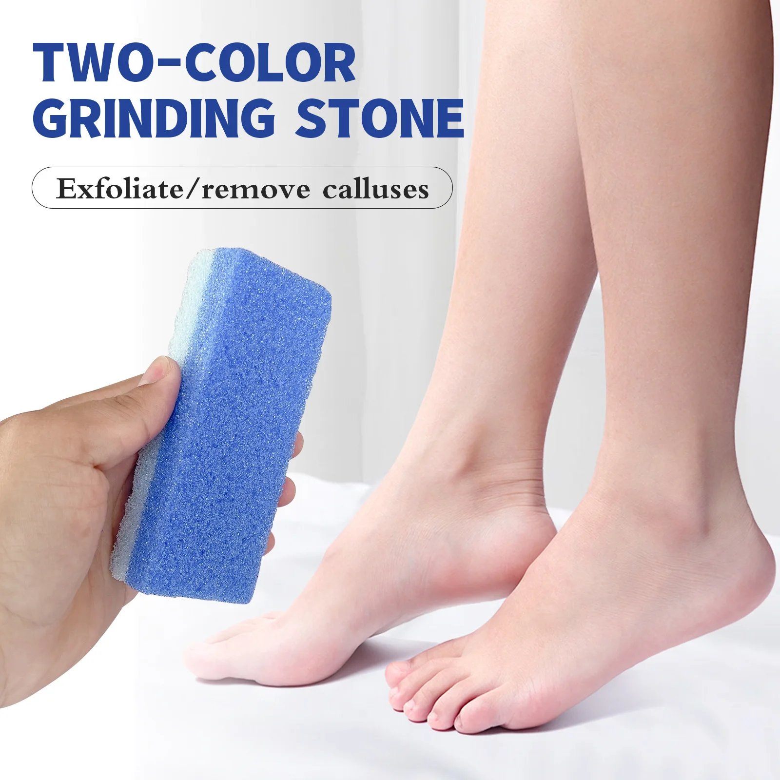 4pcs Foot Float Foot Exfoliating Sponge Stone Exfoliating Hard Skin Removal Pedicure Scrubber Professional Foot Care Tools