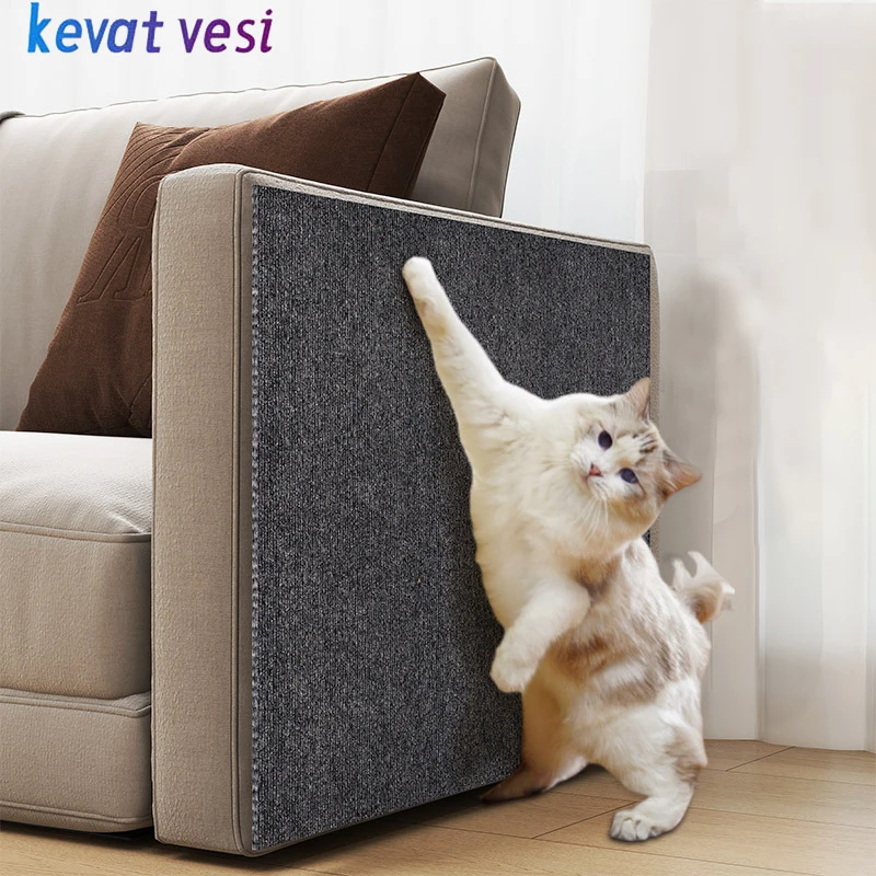 

Cat Scratching Mat Self-Adhesive Cat Scraping Pad Trimmable DIY Cats Scratch Board Sofa Protection Wall Furniture Protector