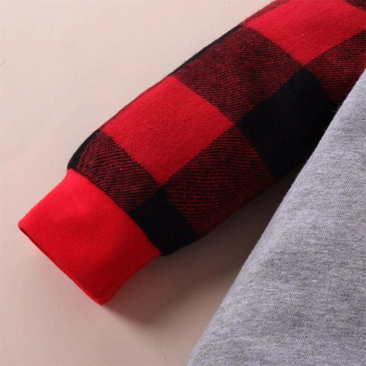 طفل رومبير ربيع الخريف عيد الميلاد كتلة اللون طويلة الأكمام طباعة نيسيي ملابس الرضع Babygrow الطفل السروال القصير