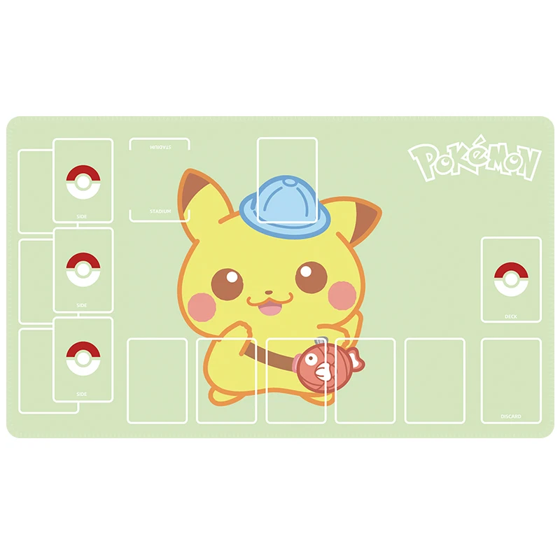 60*35*0.2cm PTCG Pokemon Dedicated GAME Card Mat Battle Gengar Pikachu Mew Squirtle Bulbasaur Gift Toy Anime Table Mat