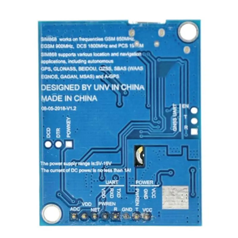 A24U Dual-Mode Communication Positioning Tracking SIM868 Development Board For Raspberry Pi GSM GPRS GPS Module Shield