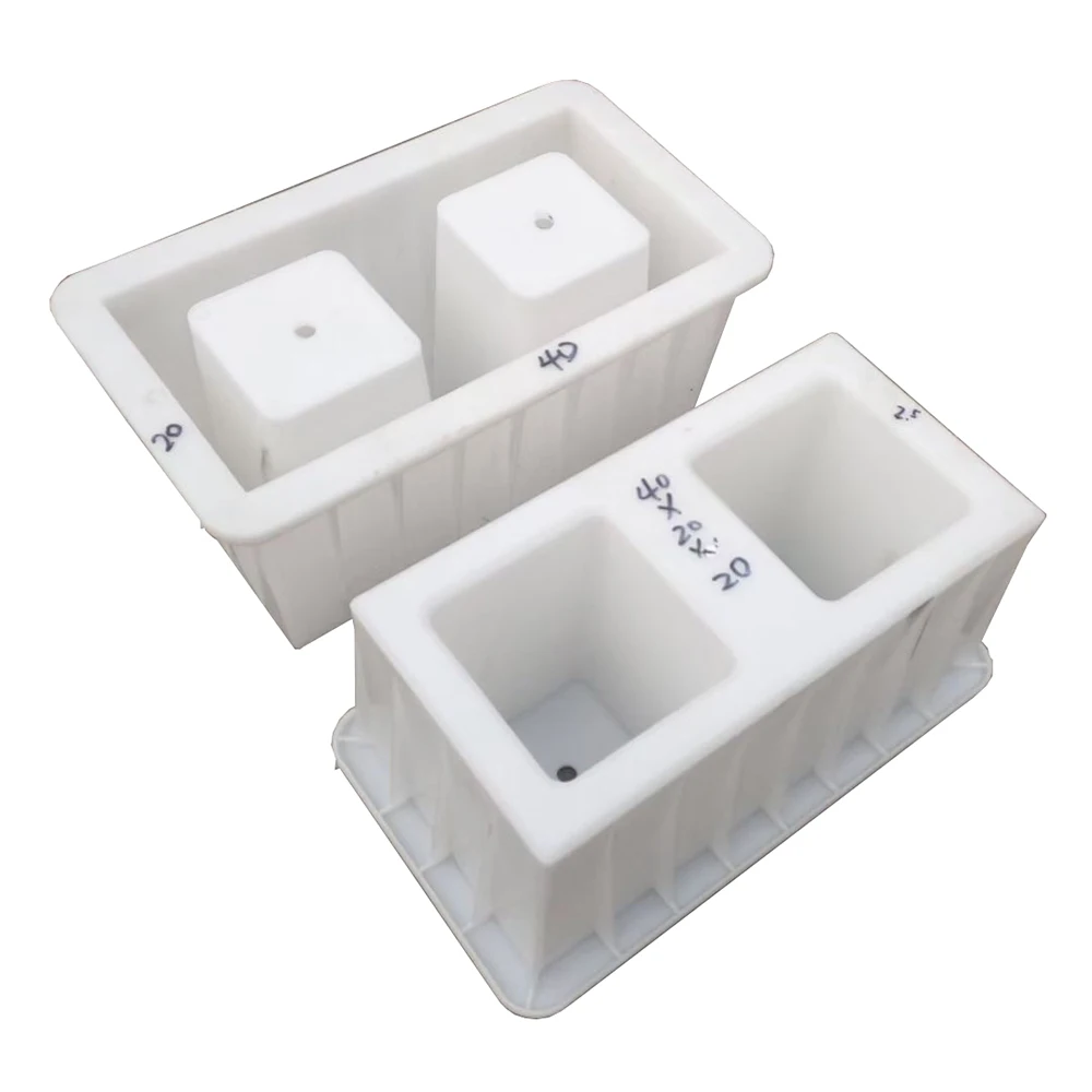 40x20cm Plastic Cement Double Hole Hollow Wall Brick Molds