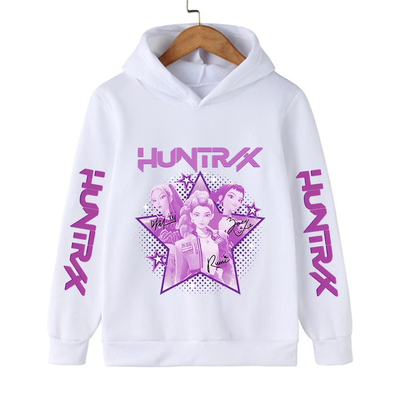 2026 New in Fashio Style Hoodie Kids Kpop Demon Hunters Children's Sweatshirt Cute Tiger Harajuku Hoody for Boys Girls Unisex