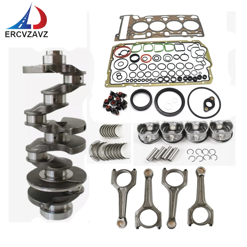 

N46B20 Комплект для ремонта двигателя, шатуны коленчатого вала, поршни для BMW E60 E81 E83 E84 E85 E90 118i 120i 320i X1 X3 Z4 N46B20E/B/C 2.0L