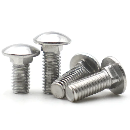 Imagen 2 del producto Pernos de carro de acero inoxidable M3 M4 M5 M6 M8 M10 M12 304, tornillos de cuello cuadrado de cabeza redonda, pernos de máquina de estante, fijación de Metal y madera