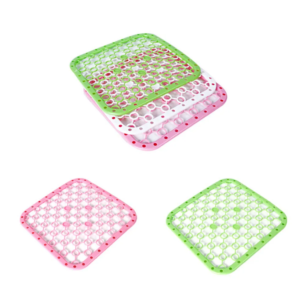 2 قطعة منصات استنزاف الصرف للفواكه الخضروات عدم الانزلاق مقاومة للحرارة طبق تجفيف وسادة المطبخ تخزين الفاكهة الخضار استنزاف #2