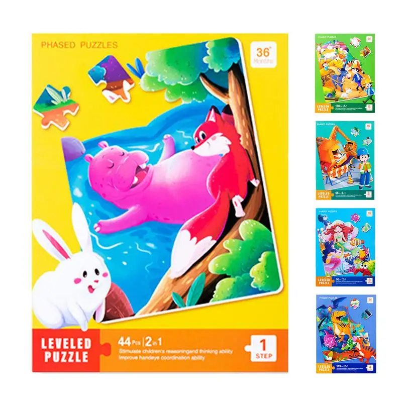 Kids Magnetic Puzzles Portable Montessori Learning Intelligence Educational Toys Animal Jigsaw Puzzle Toys For Kids Children