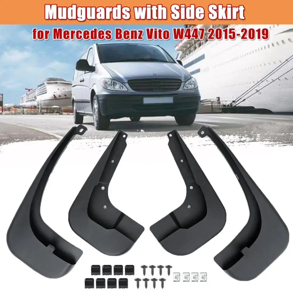 

Front & Rear Mudguards Mudflap for Mercedes Benz Vito W447 2006-2019 Fender Mud Guard Splash guards mud flaps