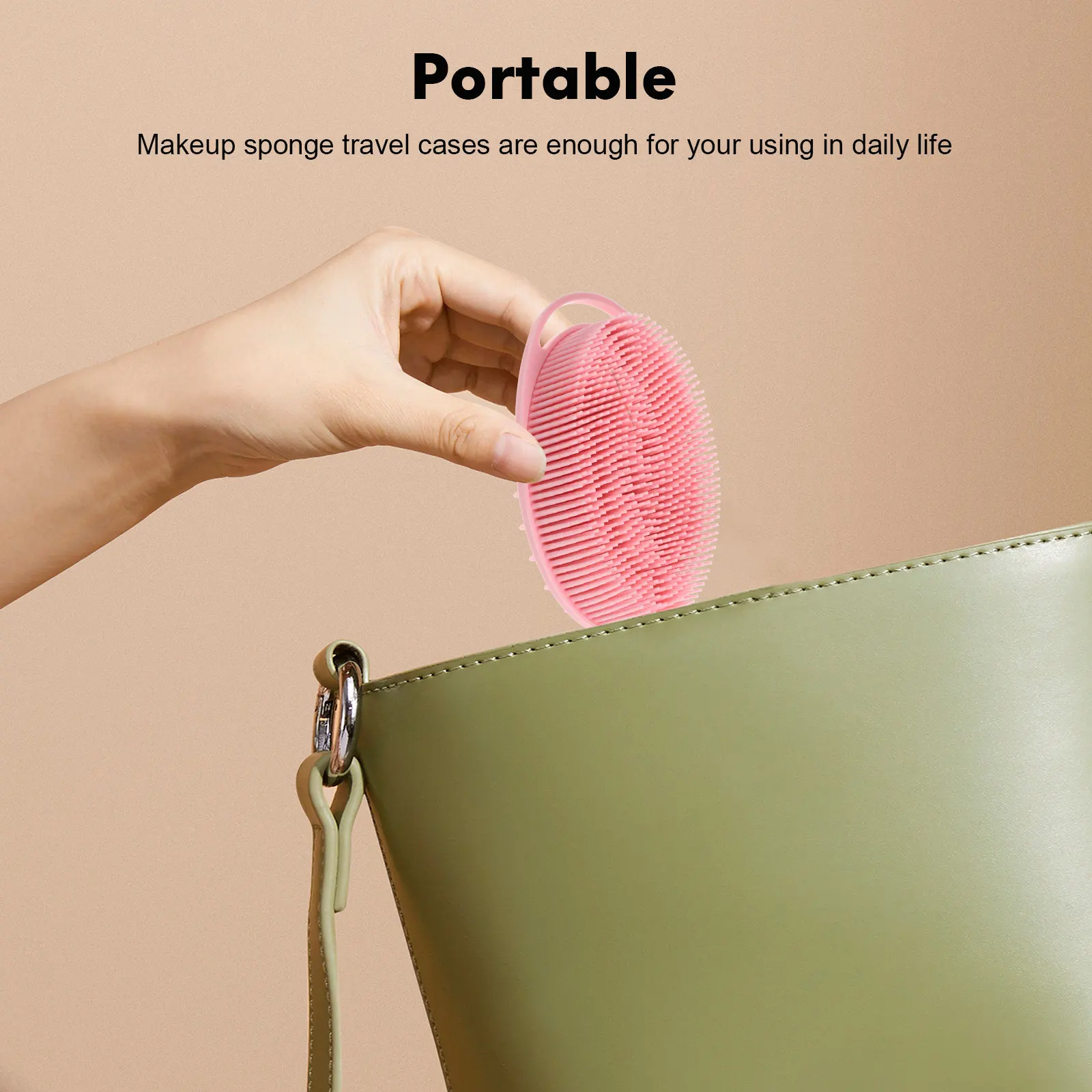 

4Pcs Silicone Cleaning Brush Soft Massage Body Shampoo Scalp Scrubber Bath Brush for Men Women Pets