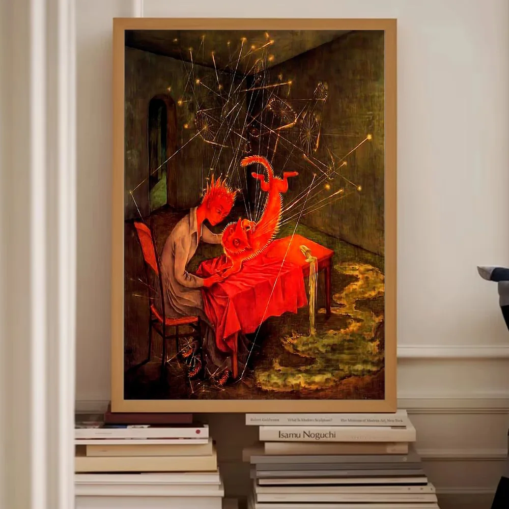 غير المؤطرة خمر قماش جدار الفن القوطية الرعب اللوحة الظلام الأكاديمية ديكور المنزل غرفة الديكور الجمالية غرفة ديكور هدية #2