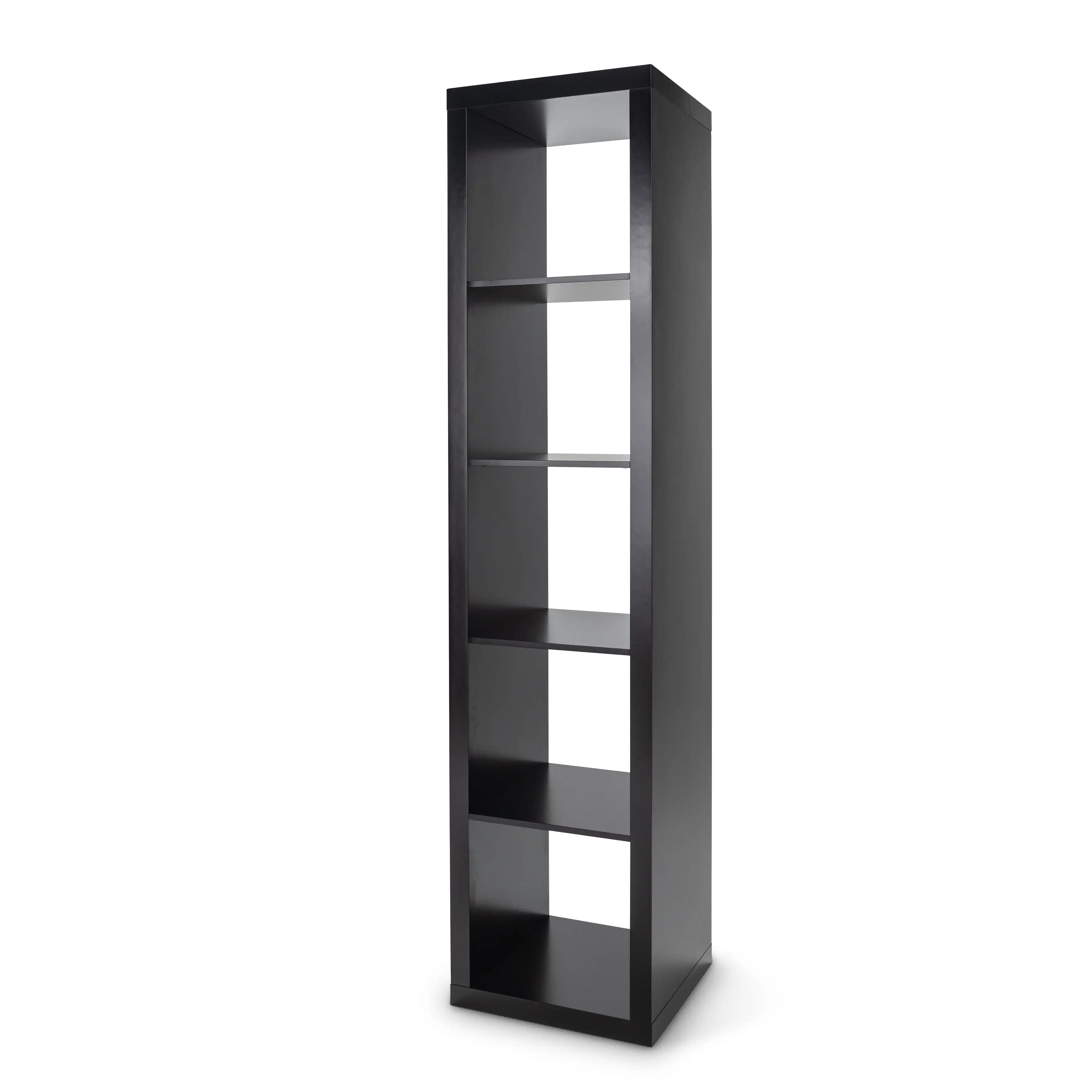 5-Cube Vertical Storage Organizer, Solid Black