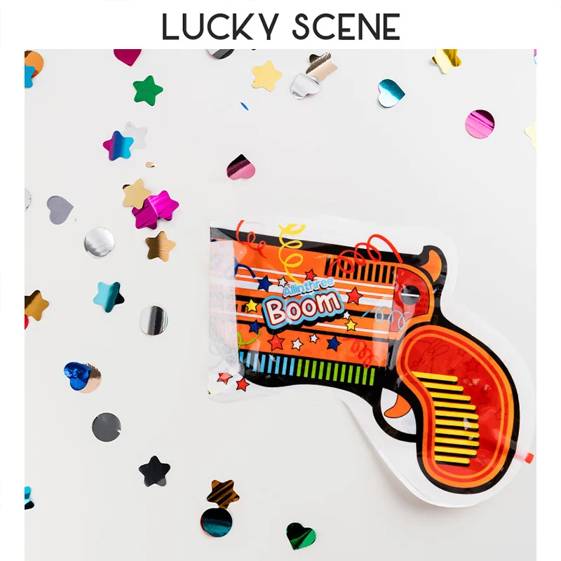 12Pcs Party Spray Salute Tube Net Red Cool Toy Cannon Fireworks Handheld Party Games Birthday S01541