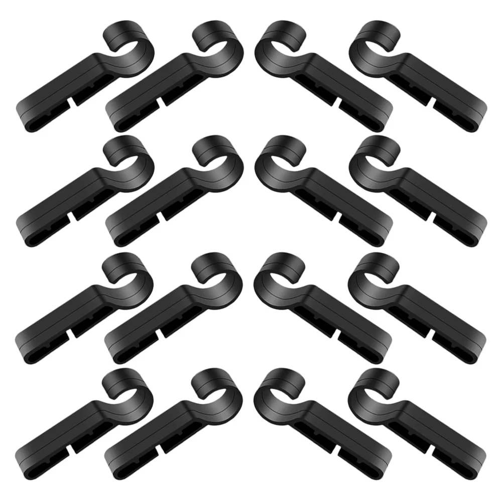 20 Pcs Headlight Buckle Holder Visor Tape Hard Hat Clip Clips for Construction Headlamp