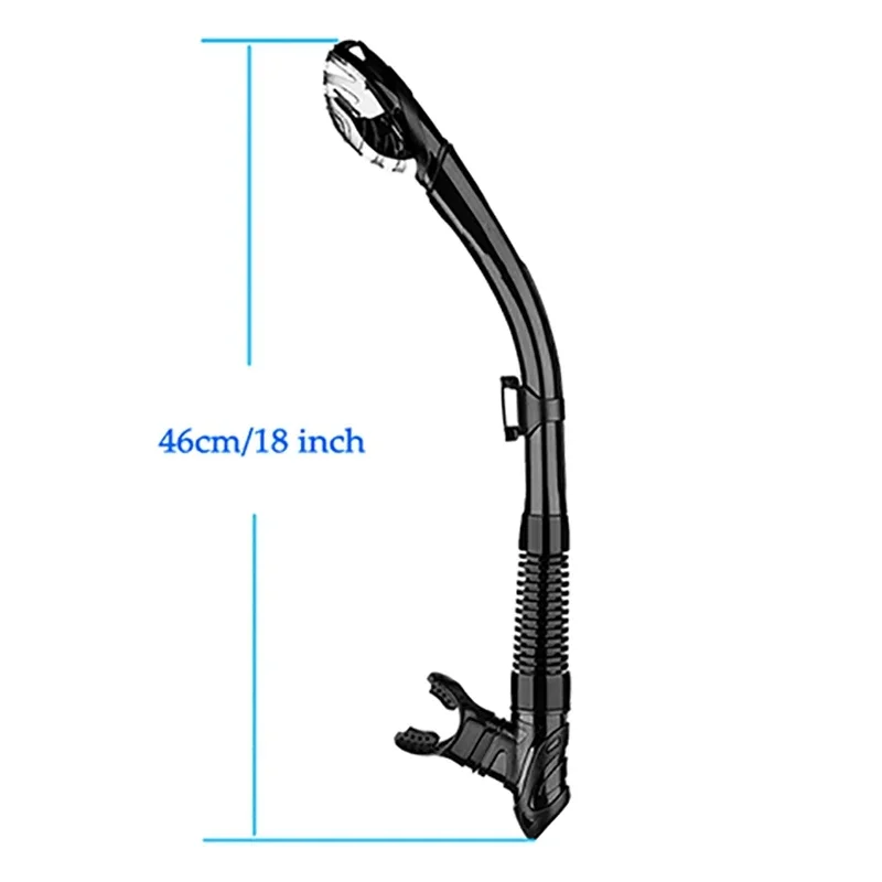 남녀공용 호흡 튜브, 풀 습식 유연한 실리콘 마우스피스, 야외 수영 다이빙 스노클링 도구