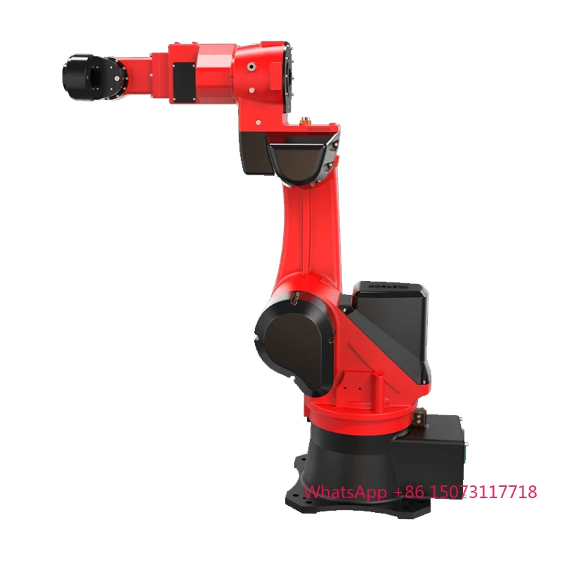 BRTIRPH1210A กล่องเกียร์ PLC 6 แกน แขนยาว 1225 มม. รับน้ำหนัก 10 กก. เซอร์โวไฟฟ้าอเนกประสงค์สำหรับงานเชื่อม ขัดลบคม มอเตอร์ เครื่องยนต์