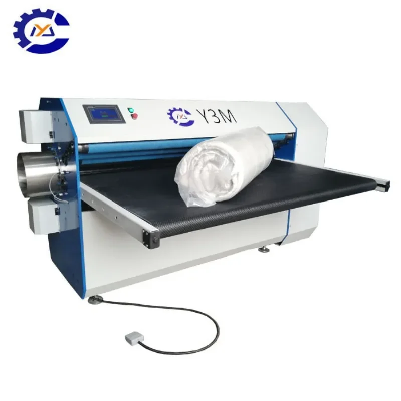 Small diameter thin pad packaging machine, thin sponge mattress, latex mattress compression and rolling equipment