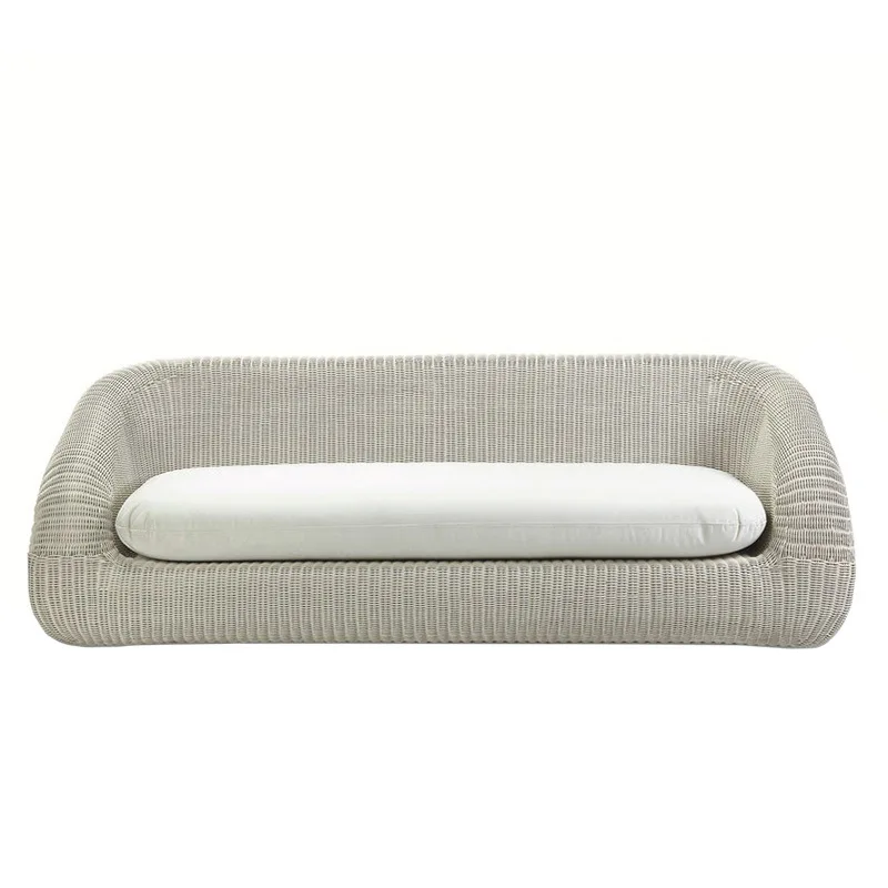 Outdoor sofa rattan rattan chair combination coarse  leisure courtyard balcony coffee  art scenic area public furnit