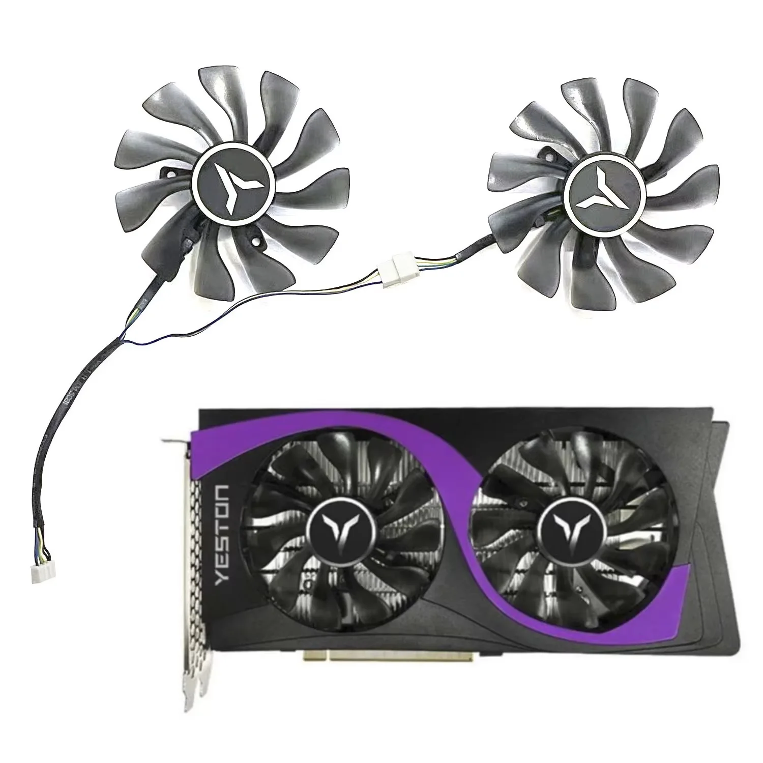 85MM 4PIN GA92S2U RTX 2060 GPU fan suitable for Yeston GTX1660 1660ti 160S RTX2060 Earth God graphics card cooling