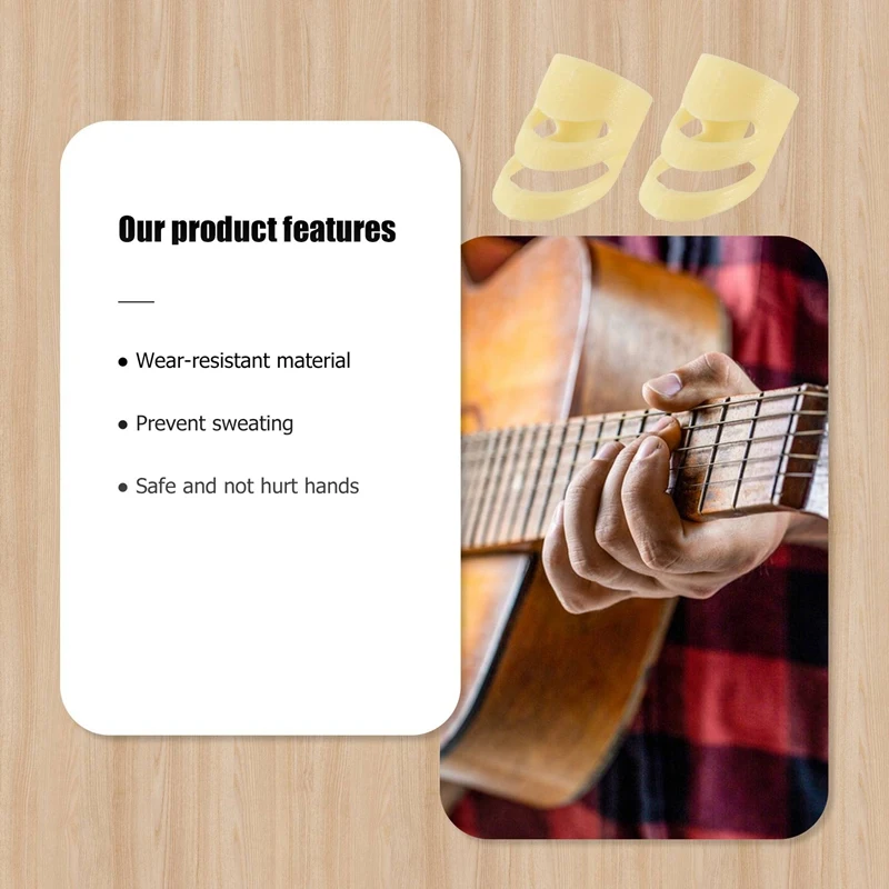 3 Pcs Guitar Picks Electric Acoustic Guitar Ukulele Index Finger Picks Alaska Pick Guitar Stringed Instrument Part Accessories