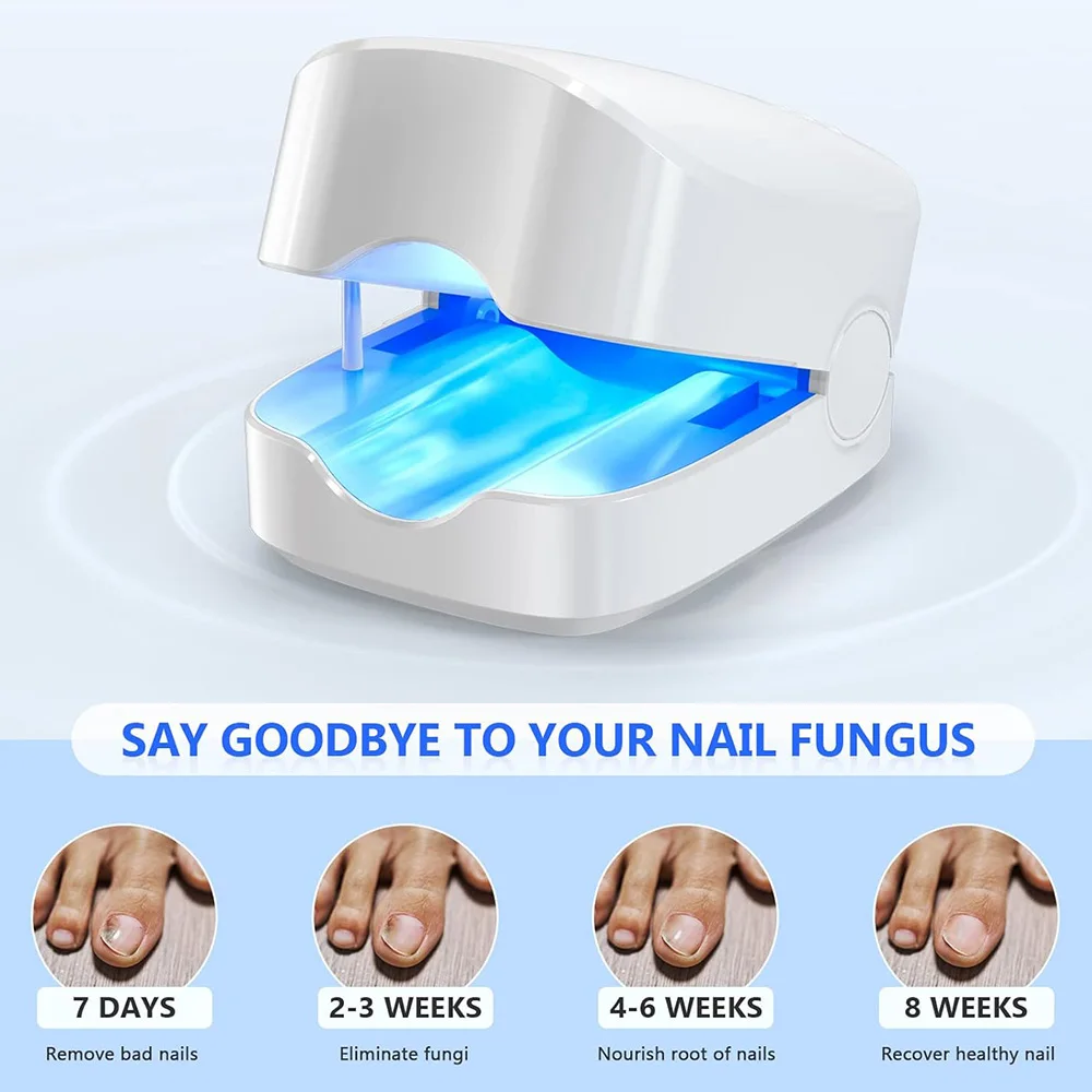 Nail Fungus Treatment LED Laser Device for Cleaning Onychomycosis USB Charge 905nm Infrared Light 470nm Blue Light Nail Salon