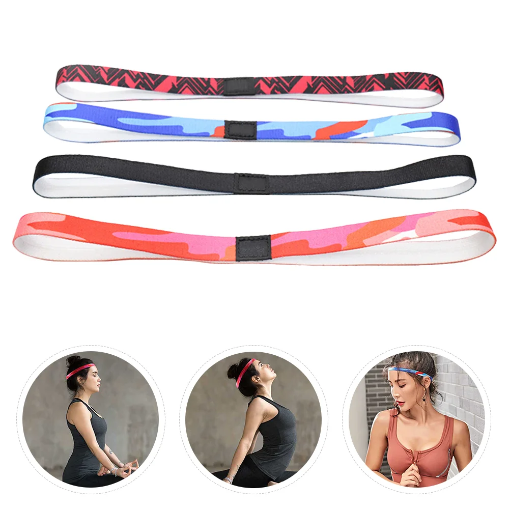 

4 Pcs Head Band Hair Bands Sports Headband Running Anti-skid Headbands Exercise Fitness Man