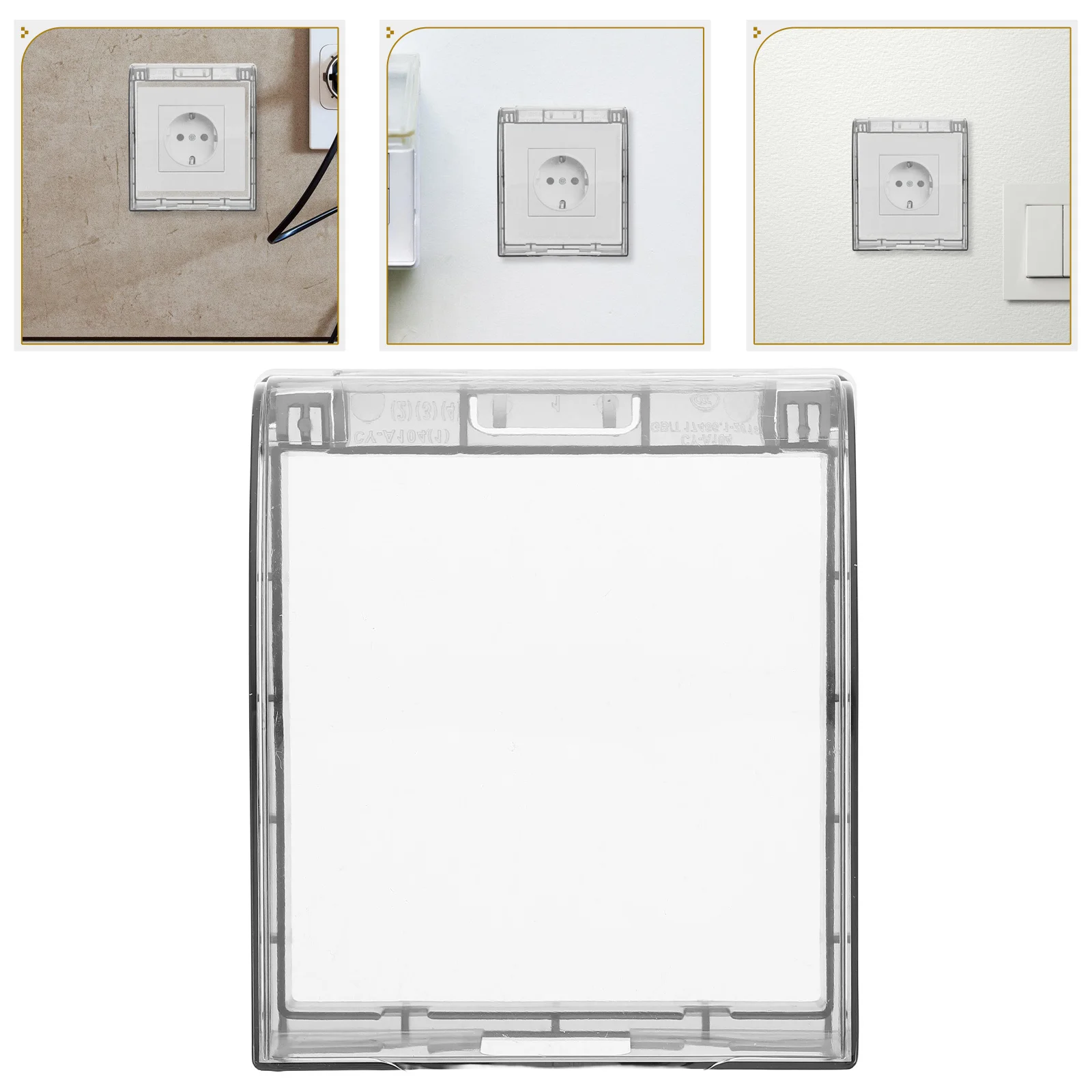 

Outdoor Waterproof Outlet Cover for 86-Type Sockets Electrical Box Protector Against Water Grease and Dirt Weatherproof Wall