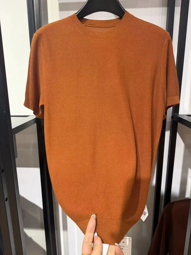 

Summer BY3321 Men's New round Neck Short Sleeve Fashionable Versatile High-End Personality High-Quality Cool Business Handsom...