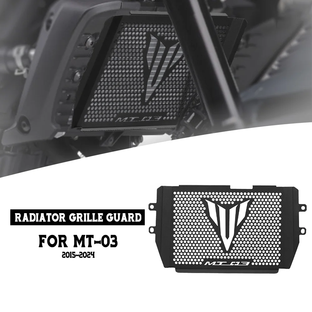 

Radiator cooling fan cover 2025 FOR YAMAHA MT-03 2015-2016-2017-2018-2019-2020-2021-2022-2023-2024 MT03 radiator mesh protector
