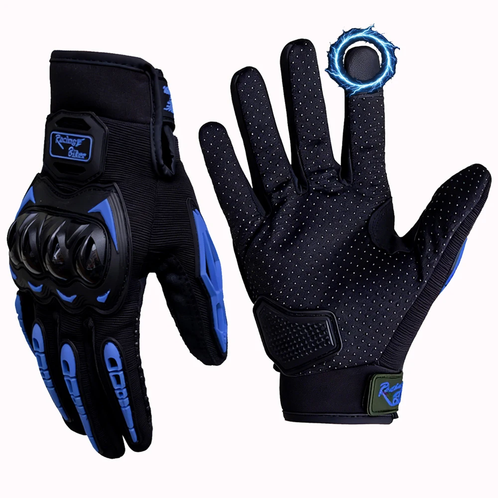 

Мужские мотоциклетные перчатки, водонепроницаемые, с сенсорным экраном, полная защита пальцев и костяшек, защита от падений, нескользящие, для езды на мотоцикле, спортивные перчатки