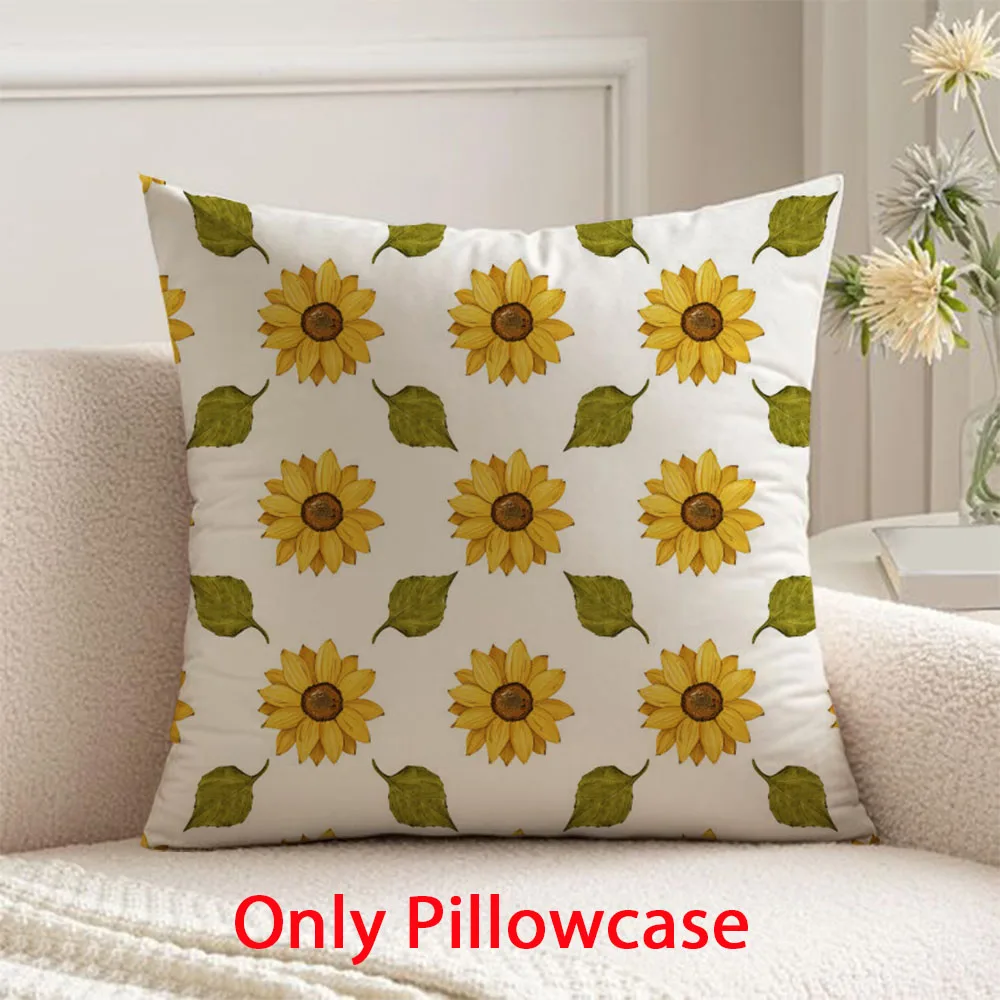

autumn Pillow cover flower pattern decorative 45x45 cushions cover for Thanksgiving Day pillow case Harvest decorative cushions