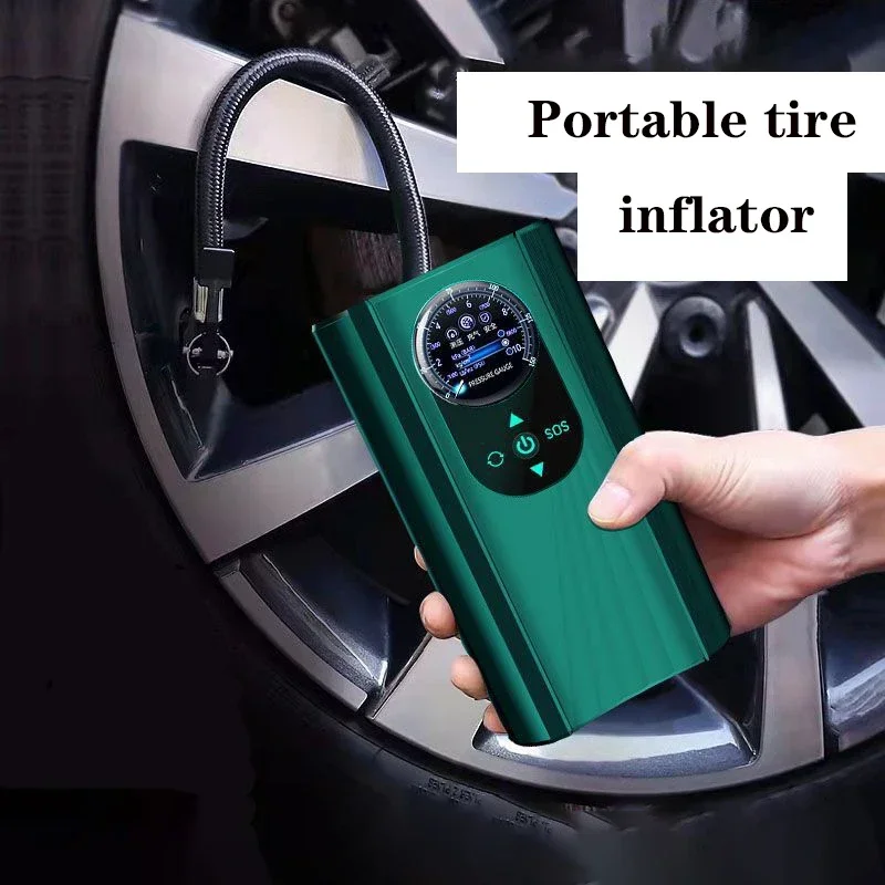 Car Air Pump Compressor High Precision Mini Tire Pump Quick Inflating Inflator Portable Air Compressor Air Pump Electric Car