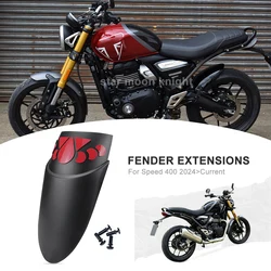 For Speed 400 Speed400 2024- Motorcycle Accessories Front Fender Mudguards Rear Extender Splash Guard Extender