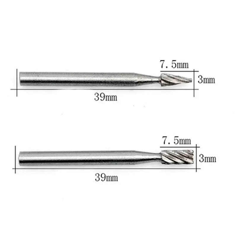 Imagem -04 - Conjunto de Ferramentas Rotativas Dremel Mini Broca Roteador Hss Bocados de Moagem Fresas para Madeira Metal Escultura Ferramentas de Fresagem Peças