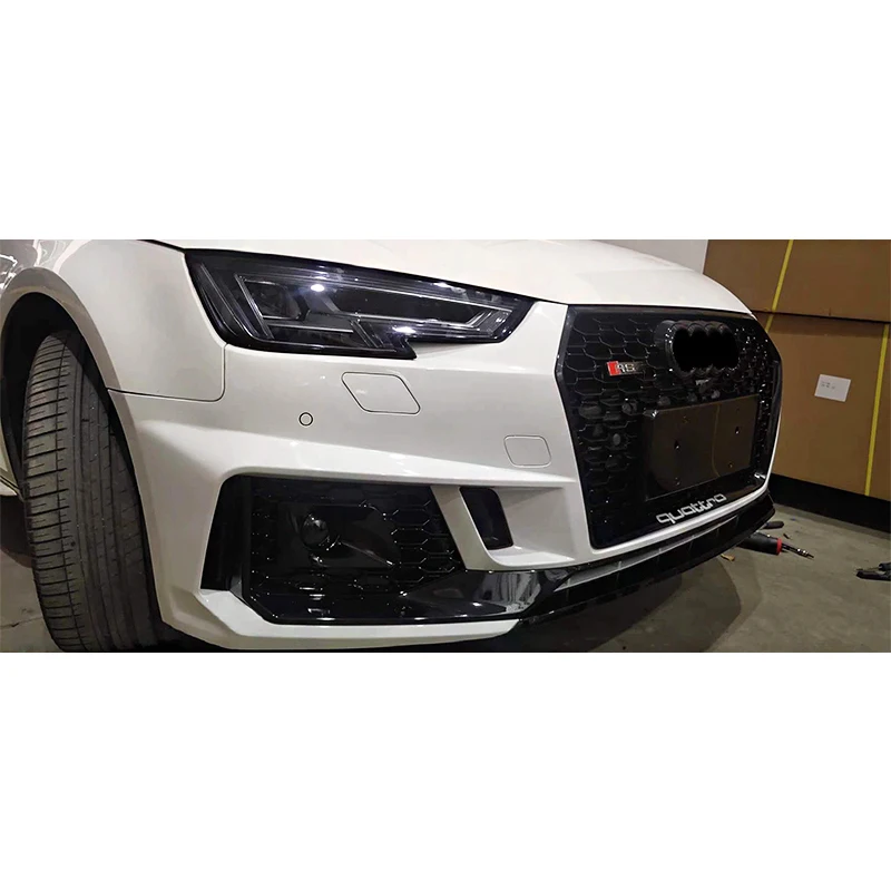 car body kit for audis A4 B9 2017-2019 upgrade RS4  with front face