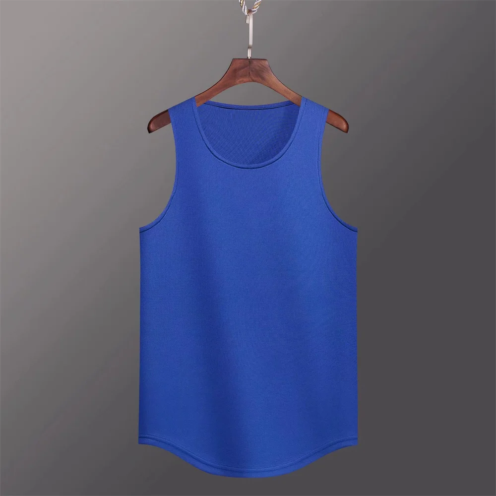 M-5XL Big Size Dry Fit Men Sleeveless Basketball Jersey Tops Clothes Crossfit Male Oversize Jogging Training Running Sports Vest