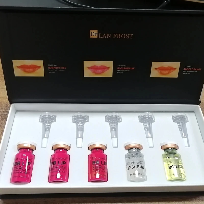 

Korea 8ml Semi -Permanent BB Lips Glow Ampoule Serum Starter Kit Lip Gloss Pigment Moisturizing Suitable for Lip Coloring Care