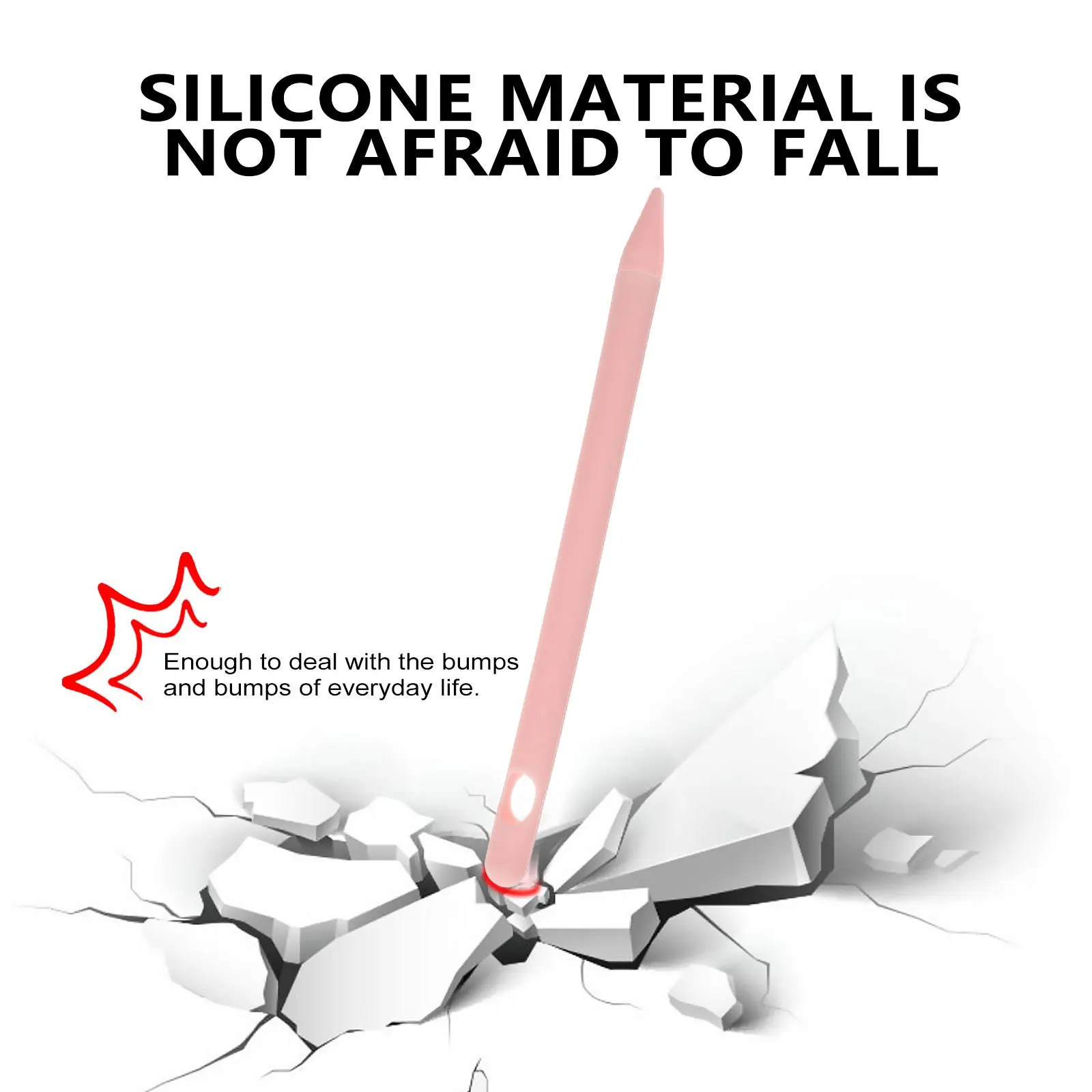 

1Pcs Cartoon Pig Pencil Sleeve Protector Anti-Fall Silicone Case for Pencil 1 Soft Texture Skin-Friendly Anti-Scratch