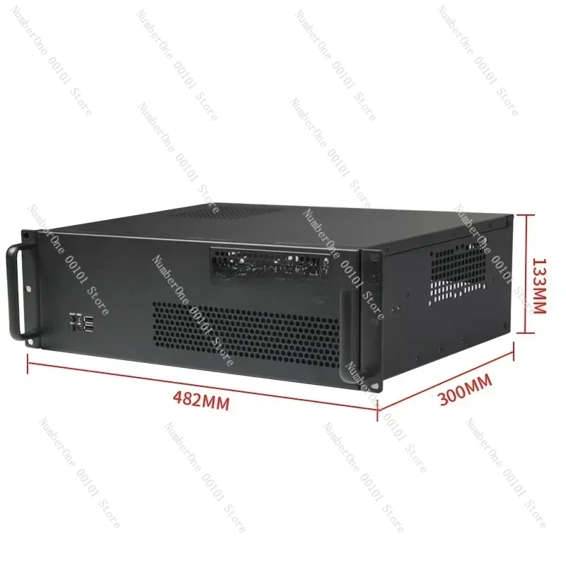 Short Depth 300mm 3u Atx Server Case with 5025 CD-ROM Bench-mount Server Chassis for Wall Mounted Cabinets