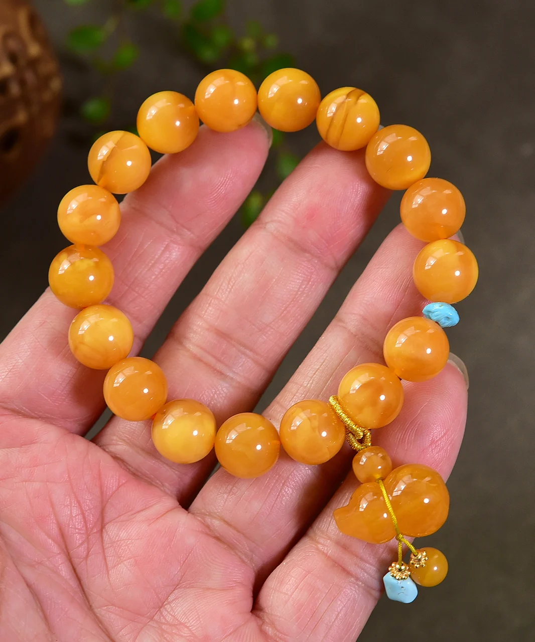 

Натуральный оранжевый янтарь, бусины, браслет, кулон из драгоценных камней, тыква для женщин и мужчин, исцеление, 12 мм, эластичный янтарь, ювелирные изделия AAAAAA