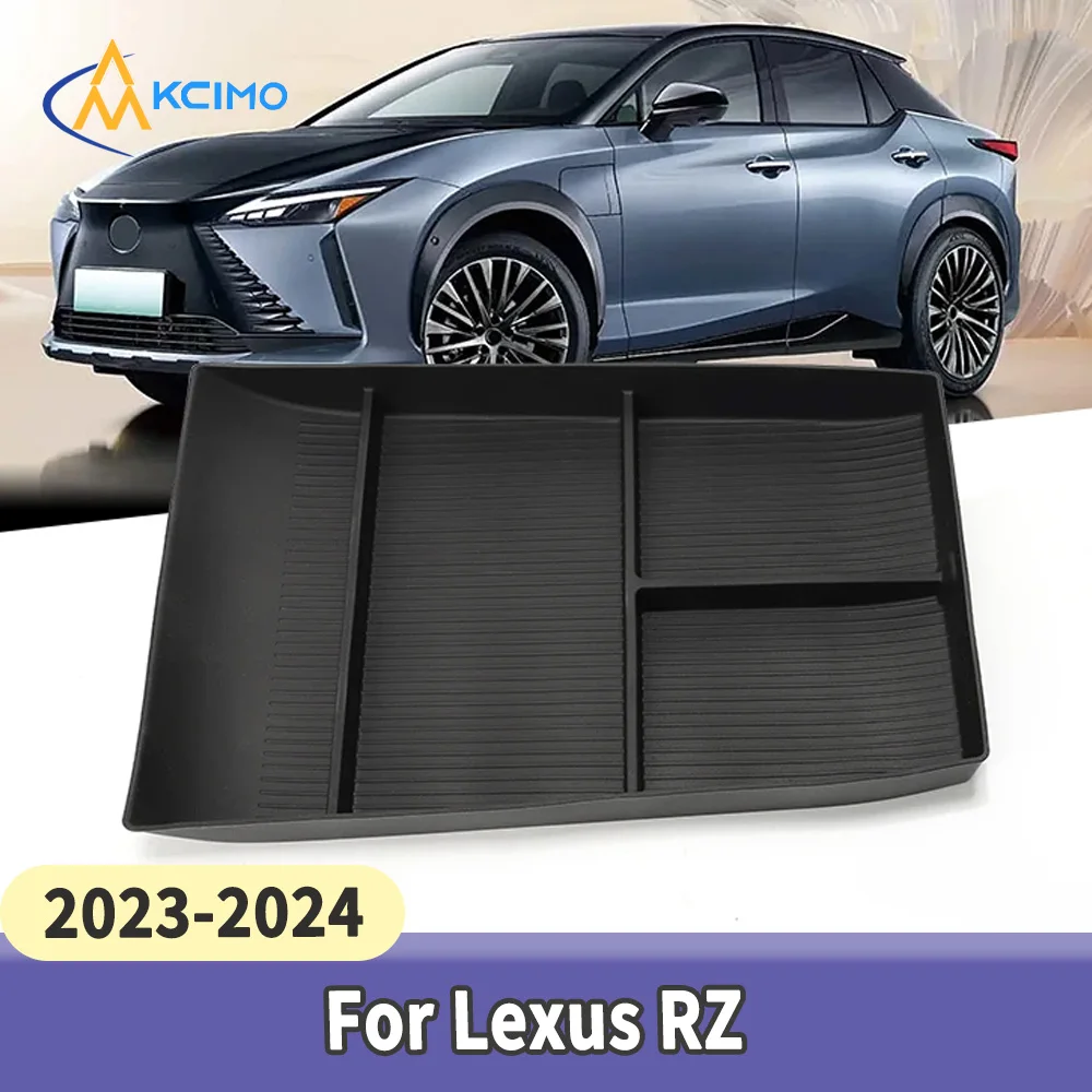 

Black Silicone Central Lower Layer Tray for Lexus RZ 2023 2024 Center Console Storage Box Interior Tidying Organizer Accessory
