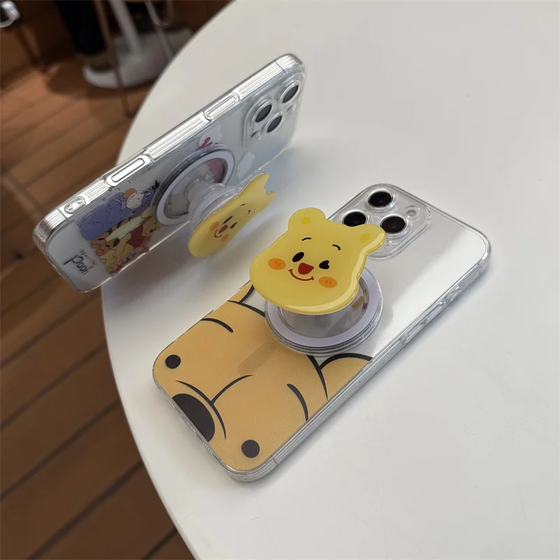 Милый чехол Eeyore Winnie the Pooh Tigger из ТПУ Magsafe с беспроводной зарядкой для iPhone 11, 12, 13, 14, 15, 16 Pro Max, магнитный держатель с мультяшным рисунком