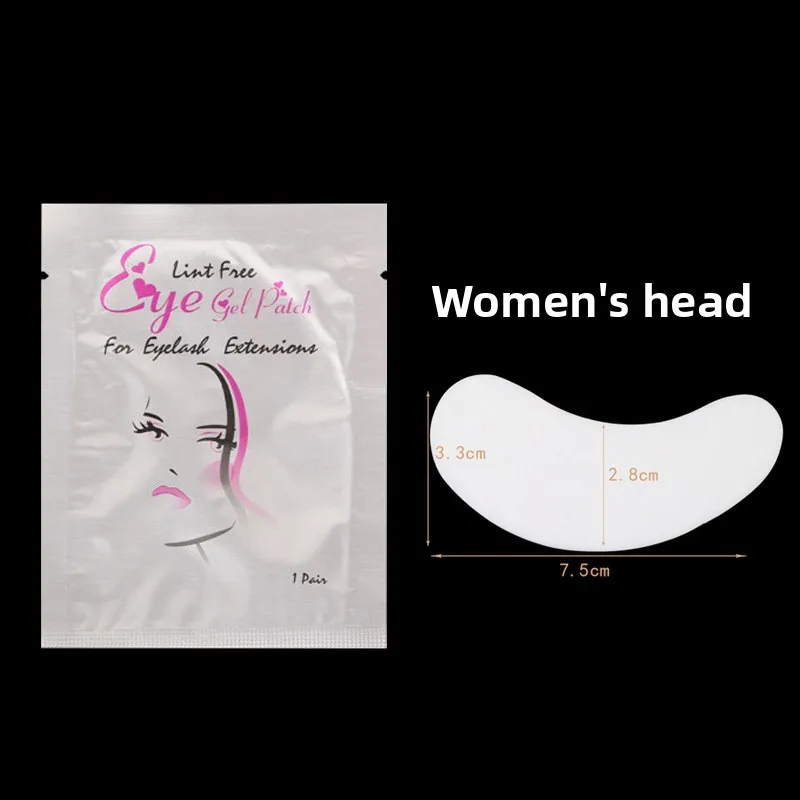 50 Pairs Sticky Lash Pads Hydrogel Patch Gel Pad Beauty Makeup Tool for Under Eyes Eyelash Extension Lint Free Lash Lift Pads