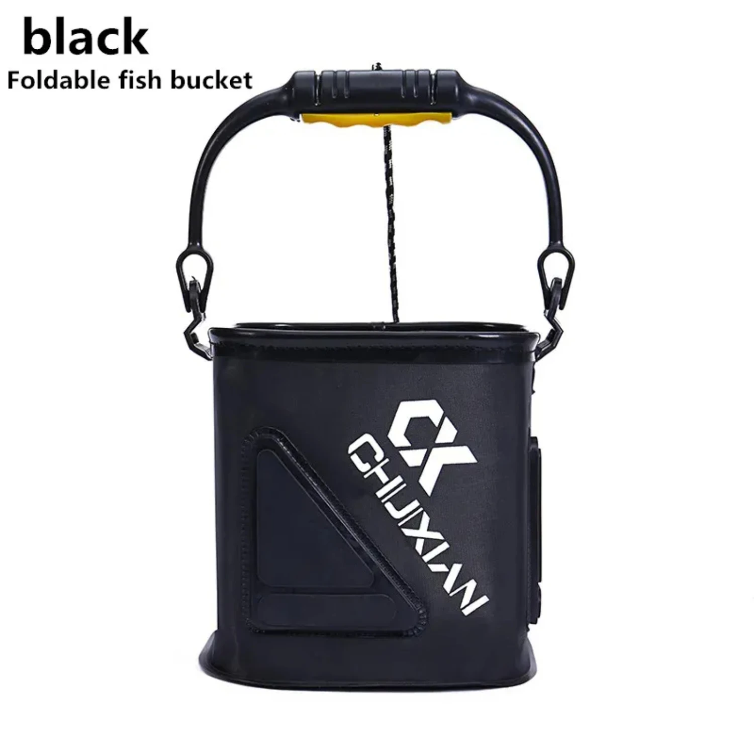 Outdoor fishing bucket foldable  thick live fish bucket bait bucket with rope/handle fishing accessories tool outdoor