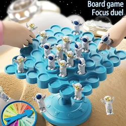 Spaceman Balance Tree Toy para Crianças, Educacional Montessori Matemática Brinquedos, Equilibrar Board, Parent-Child Interaction Table Games