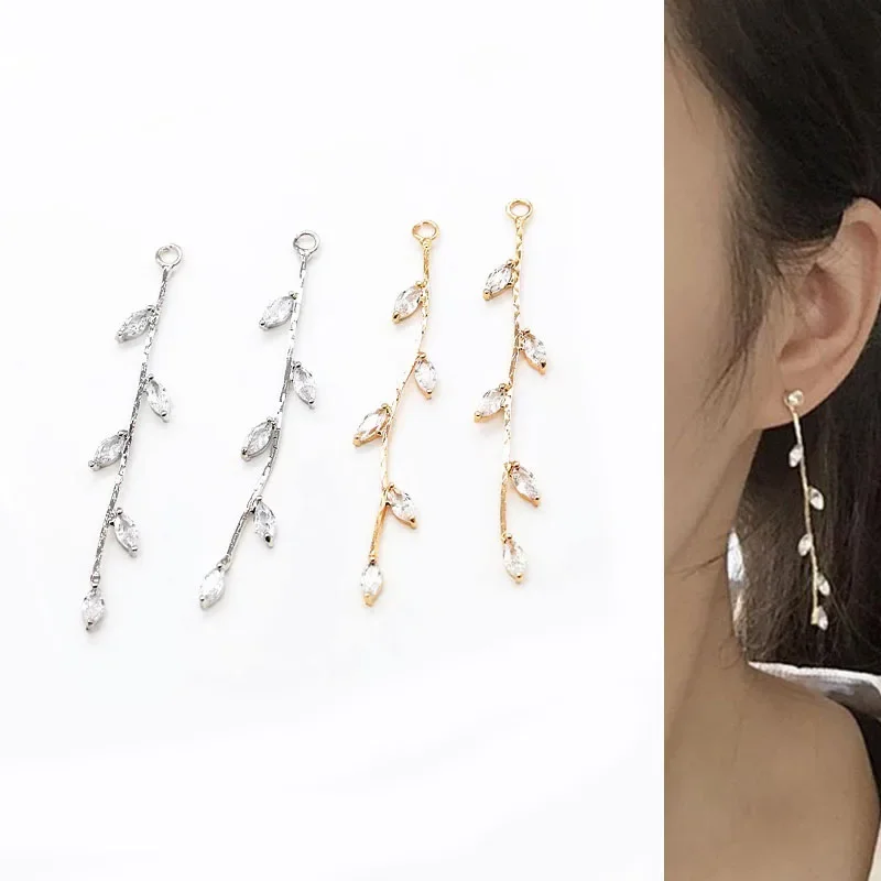 Дерева 60 шт., стразы, листья, кисточки, пуговицы, отделка и украшения, ремесленная пряжка для DIY ювелирных изделий, серьг, подвески для волос