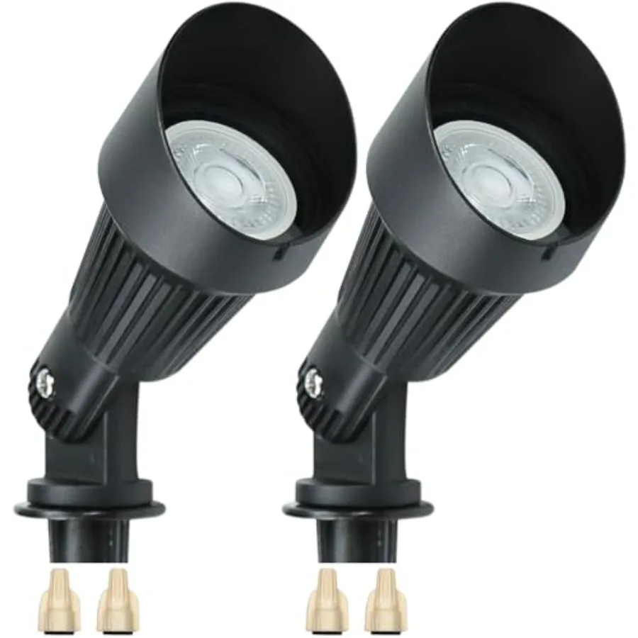 

® Ландшафтные светильники 4W 12V, низковольтные ландшафтные прожекторы, теплый белый свет, водонепроницаемые, для улицы, со сменными LED-лампами