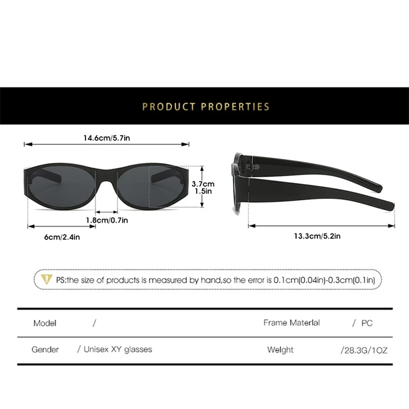 2024 Oval Sunglasses Women Fashion Luxury Brand Round Sun Glasses Ladies Classic Yellow Big Frame Goggle Eyewear UV400