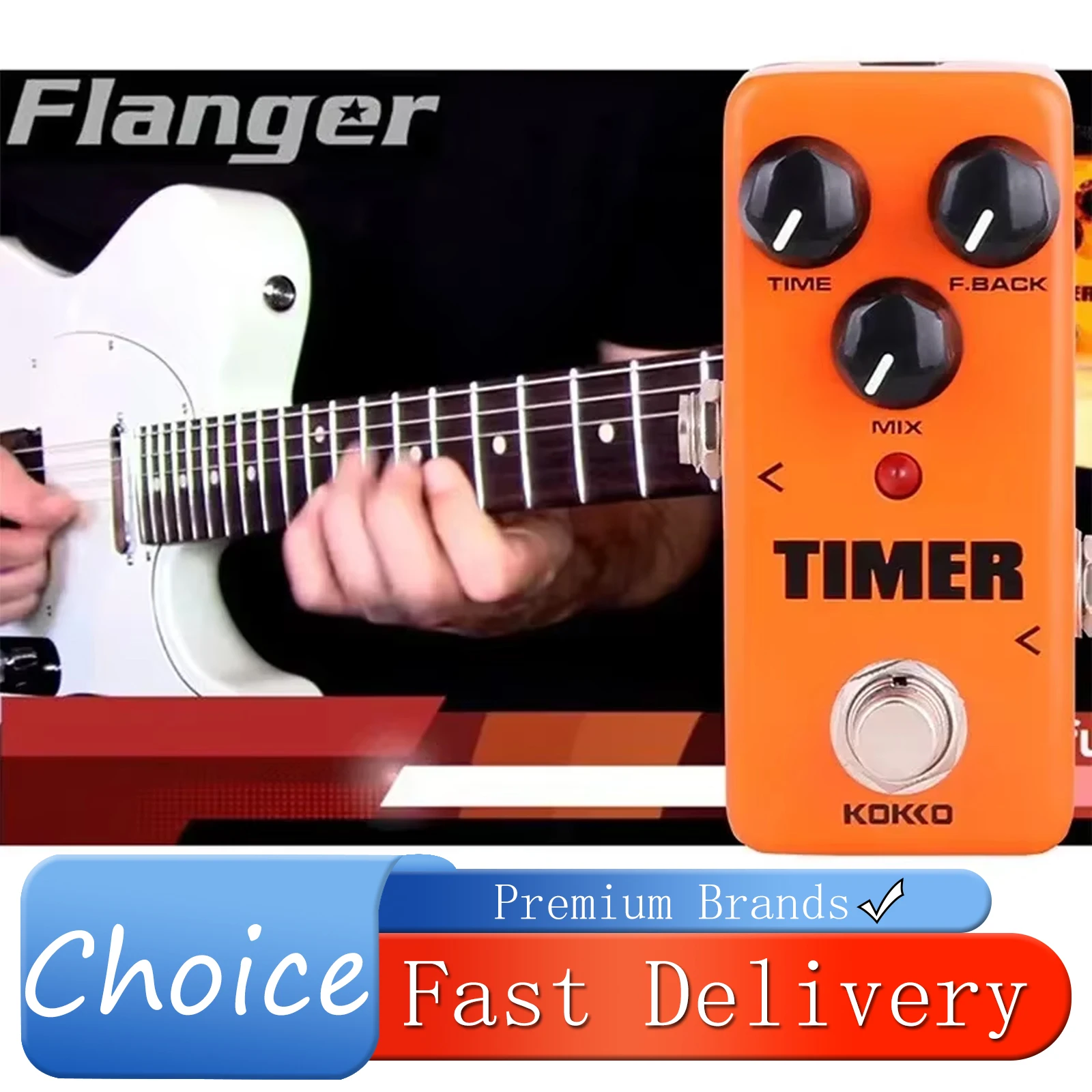 KOKKO FDD2 Timer Electric Guitar Effect Pedal Timer Classic Digital Delay Effect True Bypass Pedal Electric Guitarra Accessories